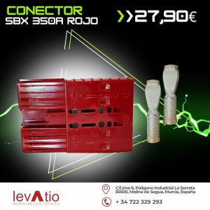 Conector SBX 350 A ROJO