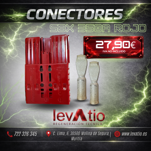 Conector SBX 350 A ROJO