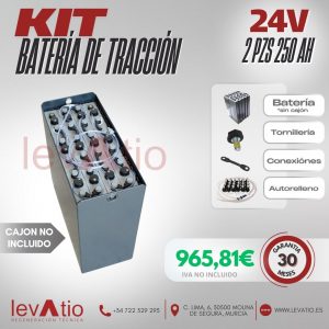 BATERÍA de TRACCIÓN 24V 2 PZS 250AH