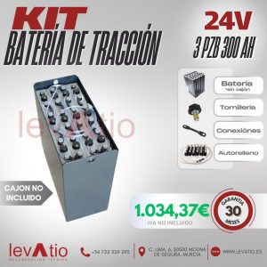 BATERÍA de TRACCIÓN 24 3 PZB 300AH