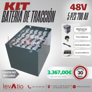 BATERÍA de TRACCIÓN 48V 5 PZS 700AH