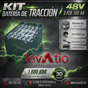 BATERÍA de TRACCIÓN 48V 3 PZB 300AH