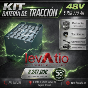 BATERÍA de TRACCIÓN 48V 5 PZS 775AH