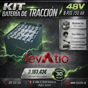 BATERÍA de TRACCIÓN 48V 6 PZS 750AH