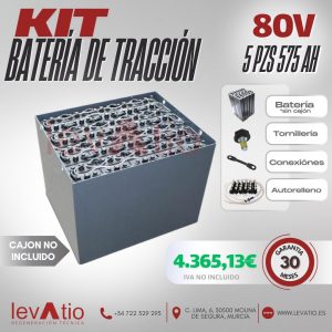 BATERÍA de TRACCIÓN 80V 5 PZS 575AH