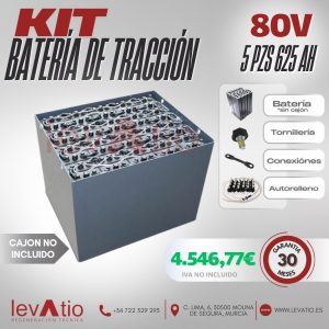 BATERÍA de TRACCIÓN 80V 5 PZS 625AH