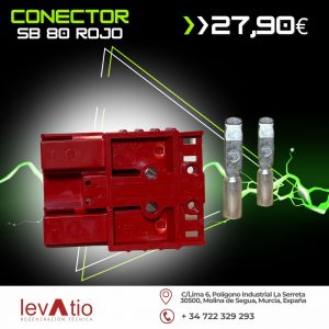 Conector SB 80 A ROJO