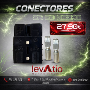 Conector 50 A NEGRO