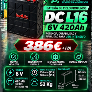 Batería monoblock de ciclo profundo 6V 420AH